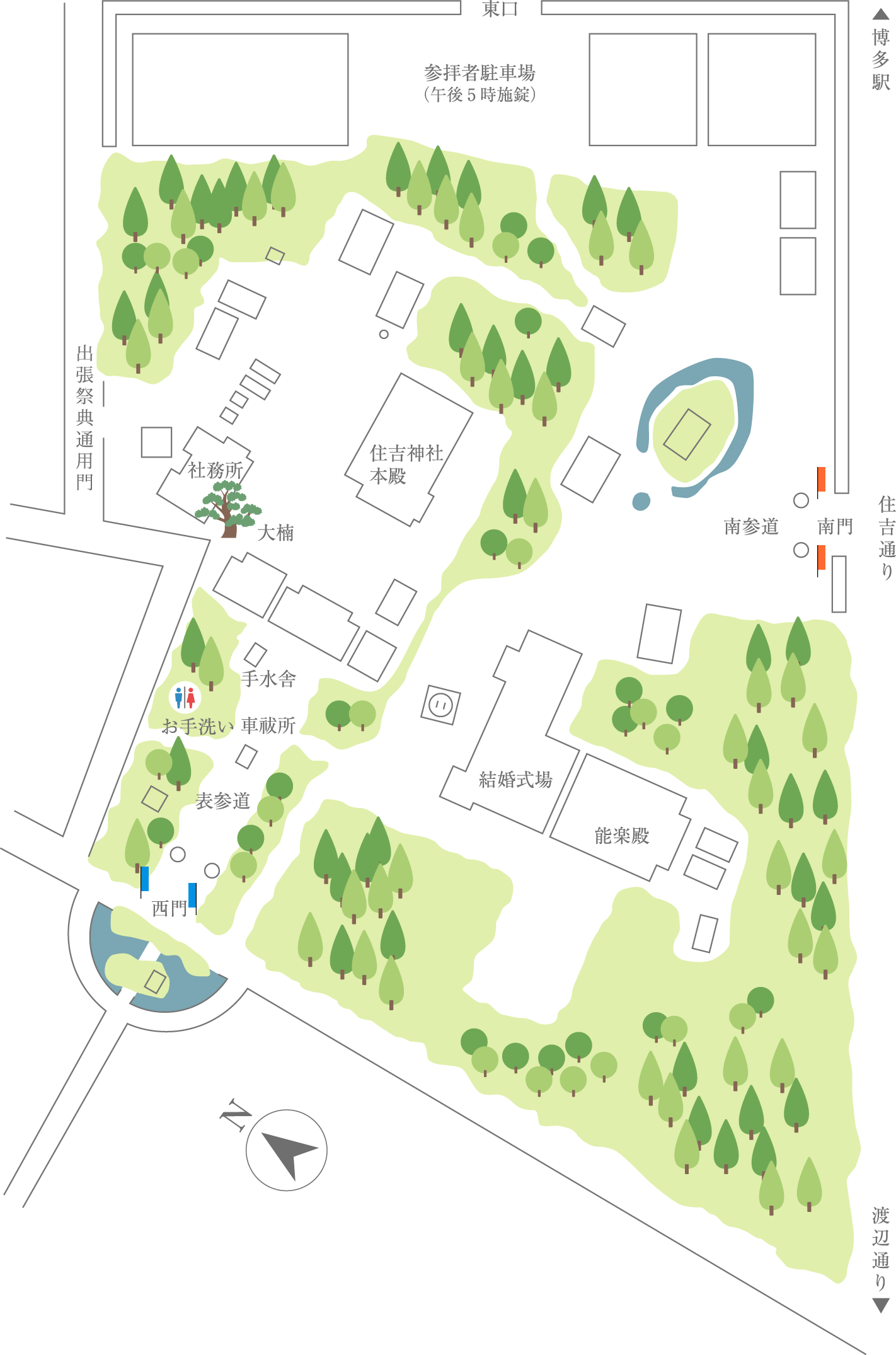 住吉神社  境内マップ