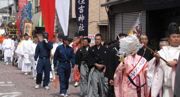 住吉神社  潮干祭